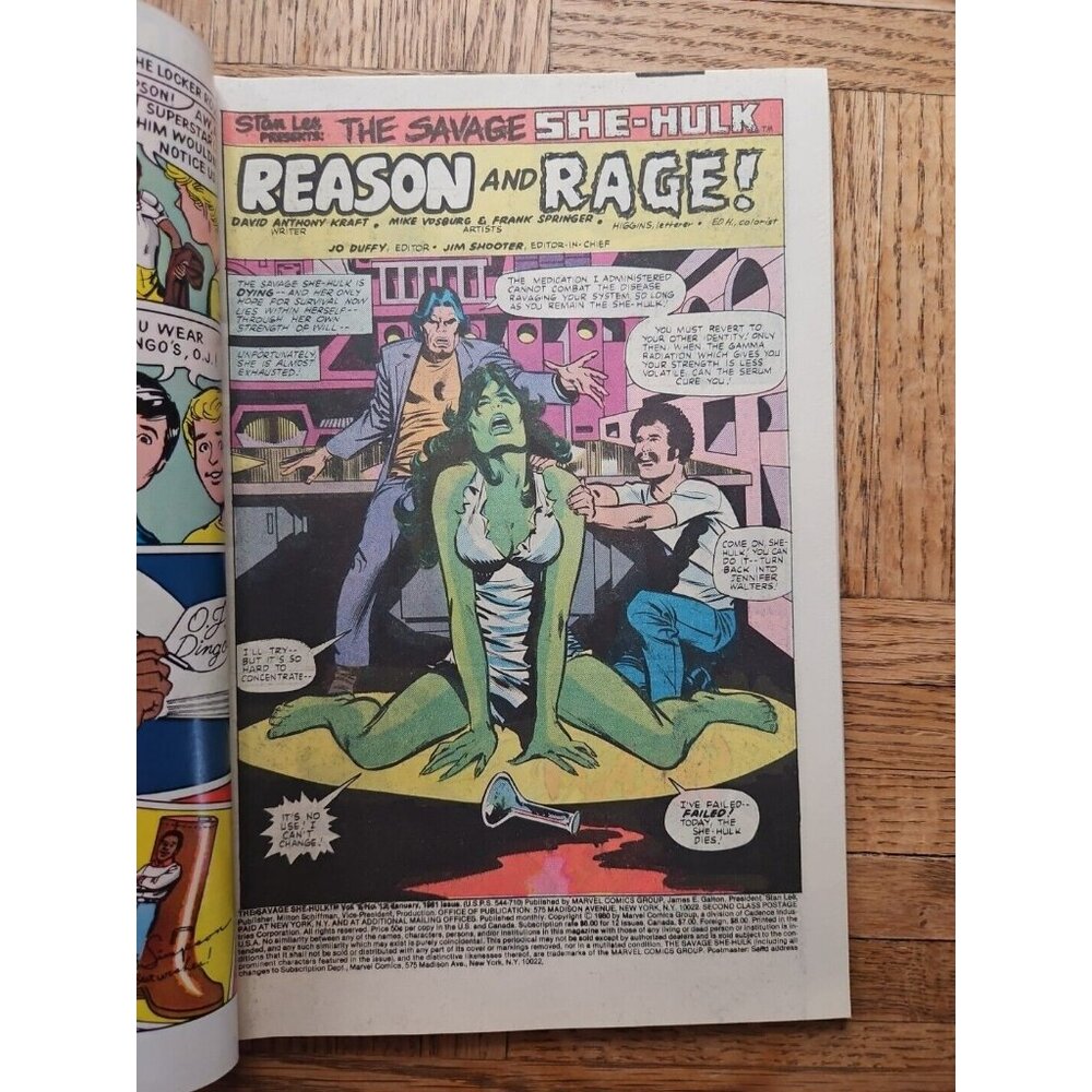 She-Hulk #12 Marvel Comics January 1981 - Picture 3 of 3